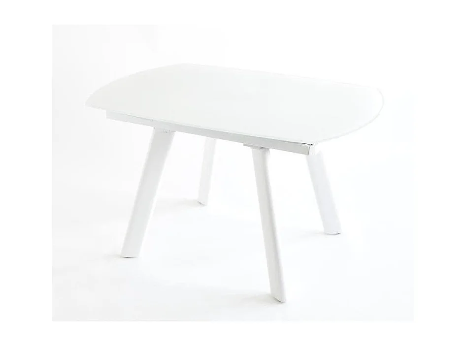 Table de Repas Extensible "Bruta" 130cm Blanc
