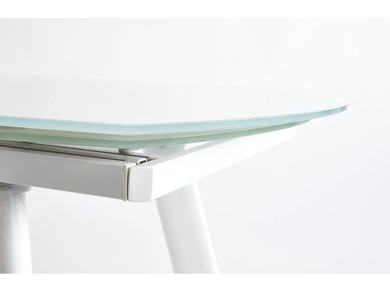 Table de Repas Extensible "Bruta" 130cm Blanc