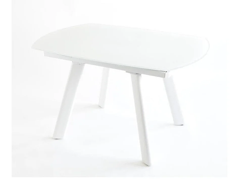 Table de Repas Extensible "Bruta" 130cm Blanc