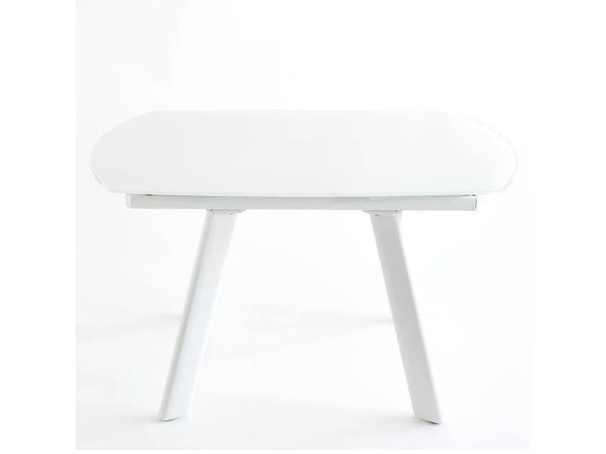 Table de Repas Extensible "Bruta" 130cm Blanc