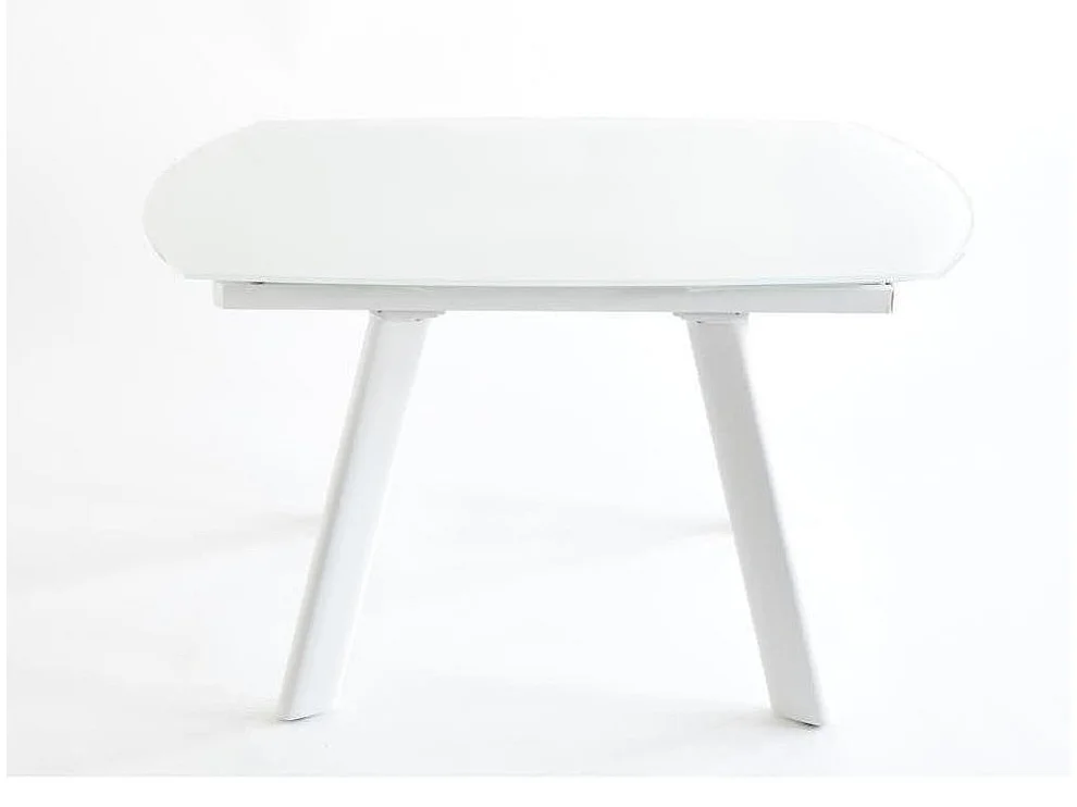 Table de Repas Extensible "Bruta" 130cm Blanc