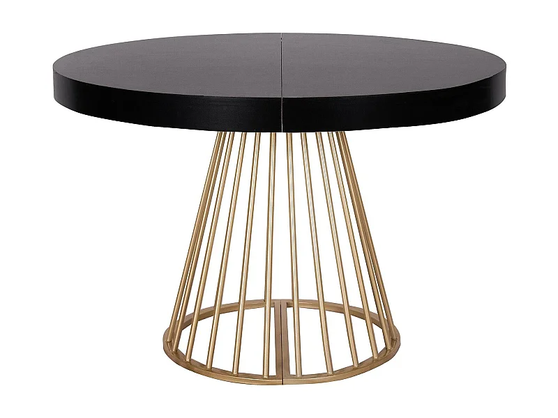 Table de Repas Extensible "Resoa" 110-260cm Noir