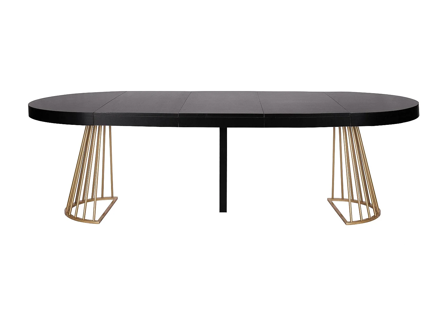 Table de Repas Extensible "Resoa" 110-260cm Noir
