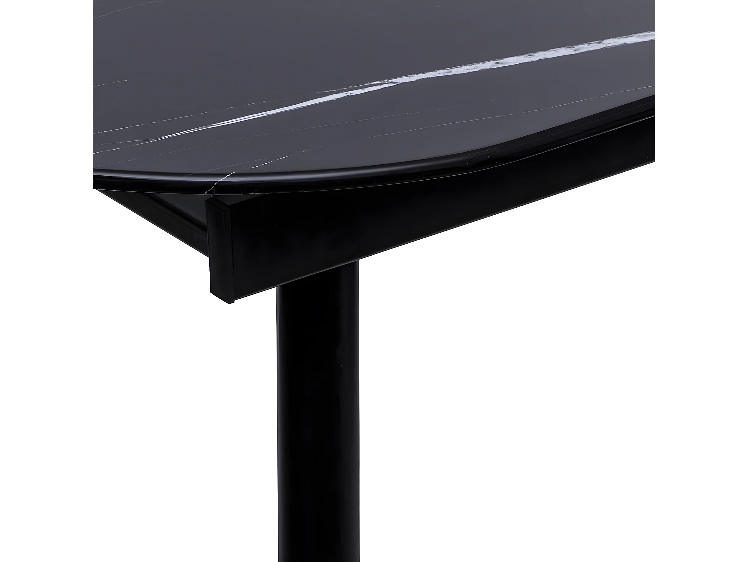 Table de Repas Extensible "Mapu" 160-200cm Noir