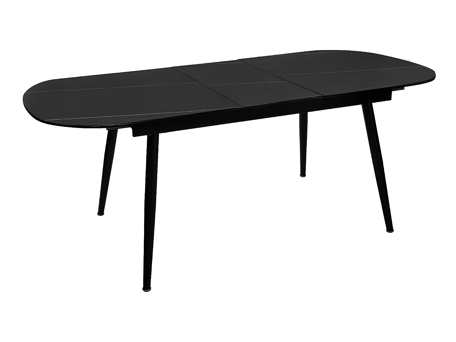 Table de Repas Extensible "Mapu" 160-200cm Noir