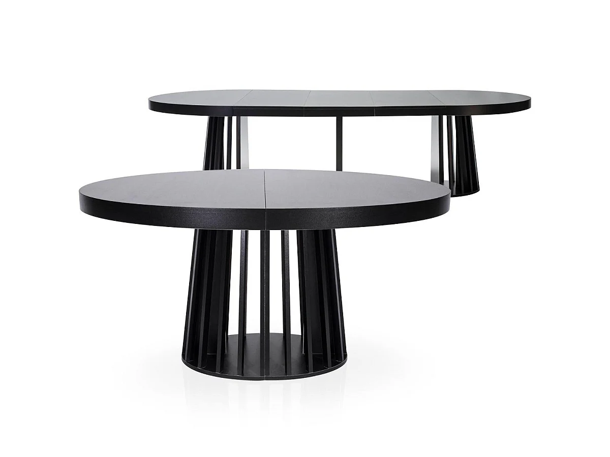 Table ovale extensible Eliza Noir