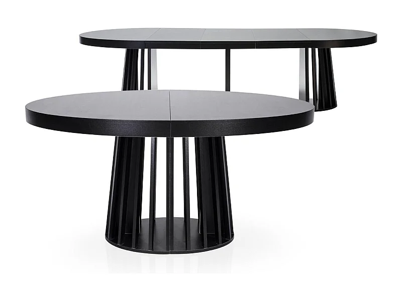 Table de Repas Extensible "Laize" 150-300cm Noir