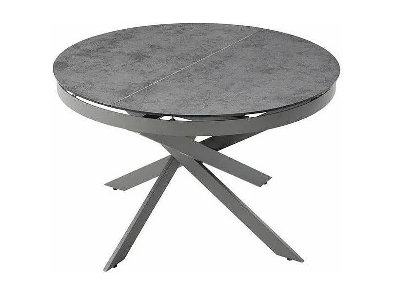 Table de Repas Extensible "Suligent" 120-126cm Gris