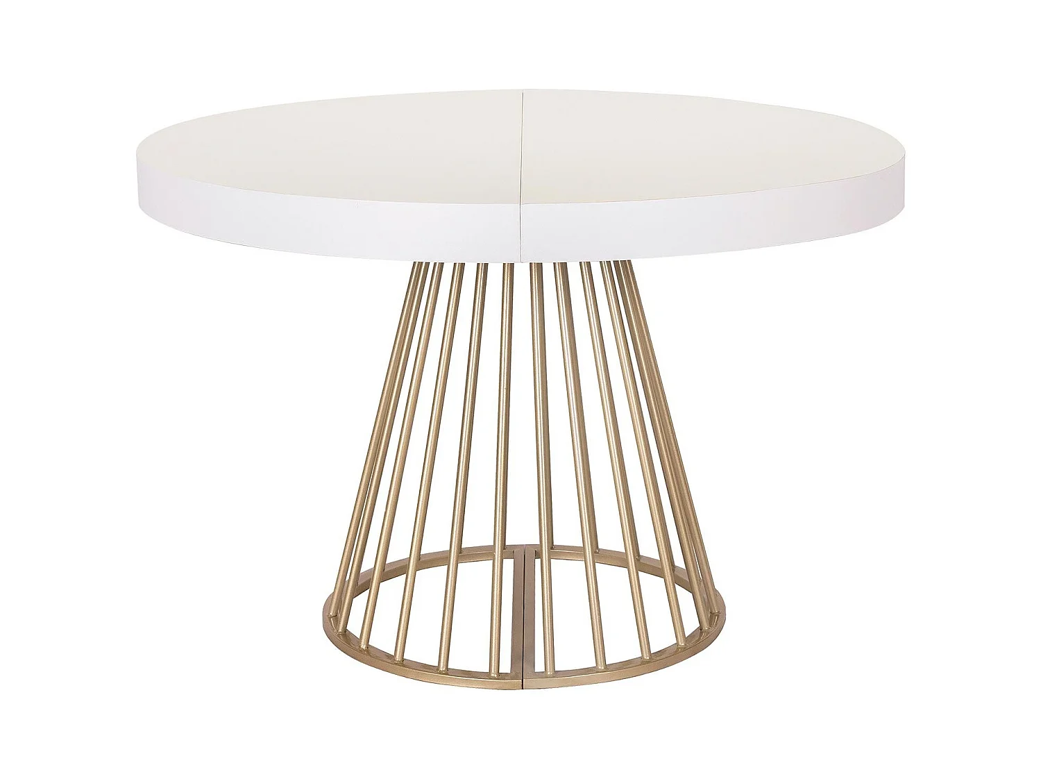 Table de Repas Extensible "Resoa" 110-260cm Blanc