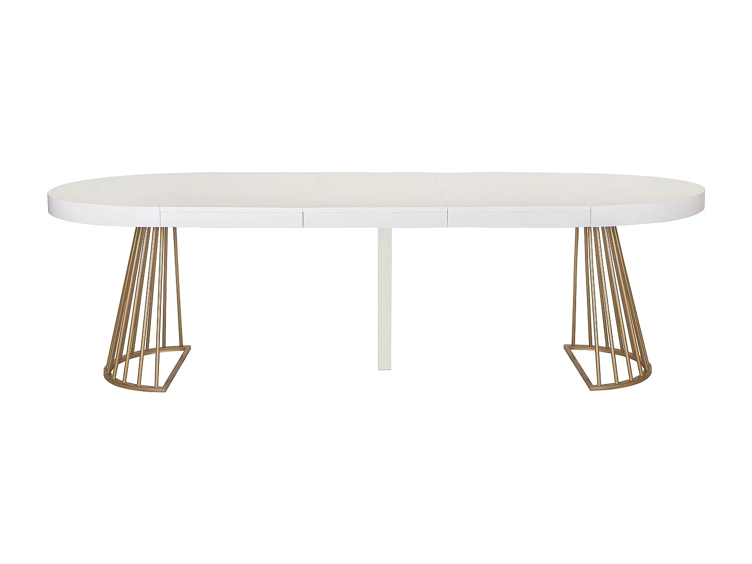 Table de Repas Extensible "Resoa" 110-260cm Blanc