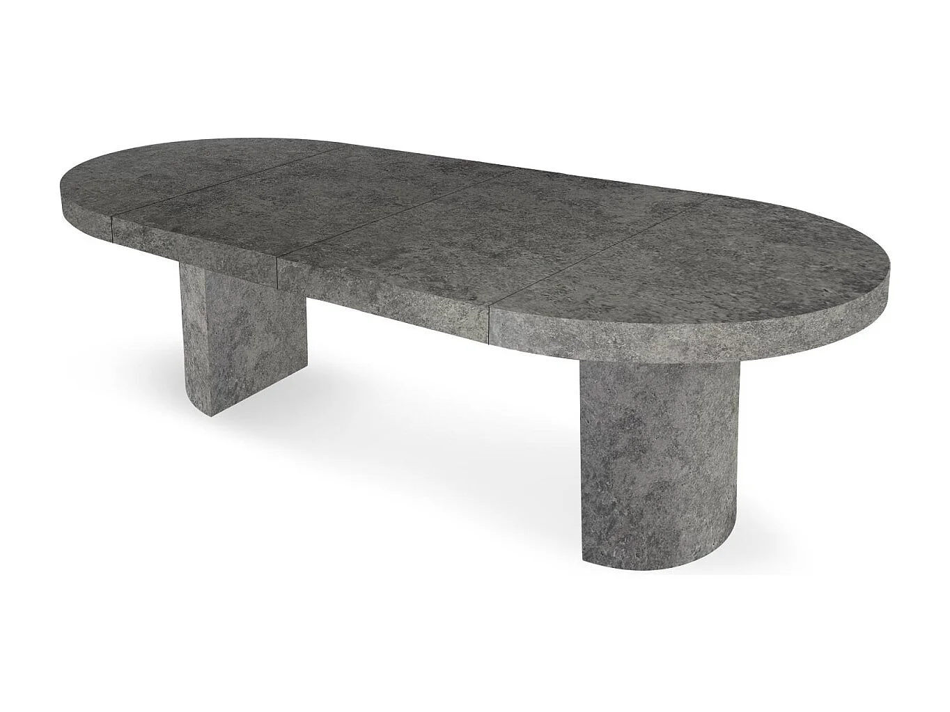 Table ronde extensible Suzie Effet Béton