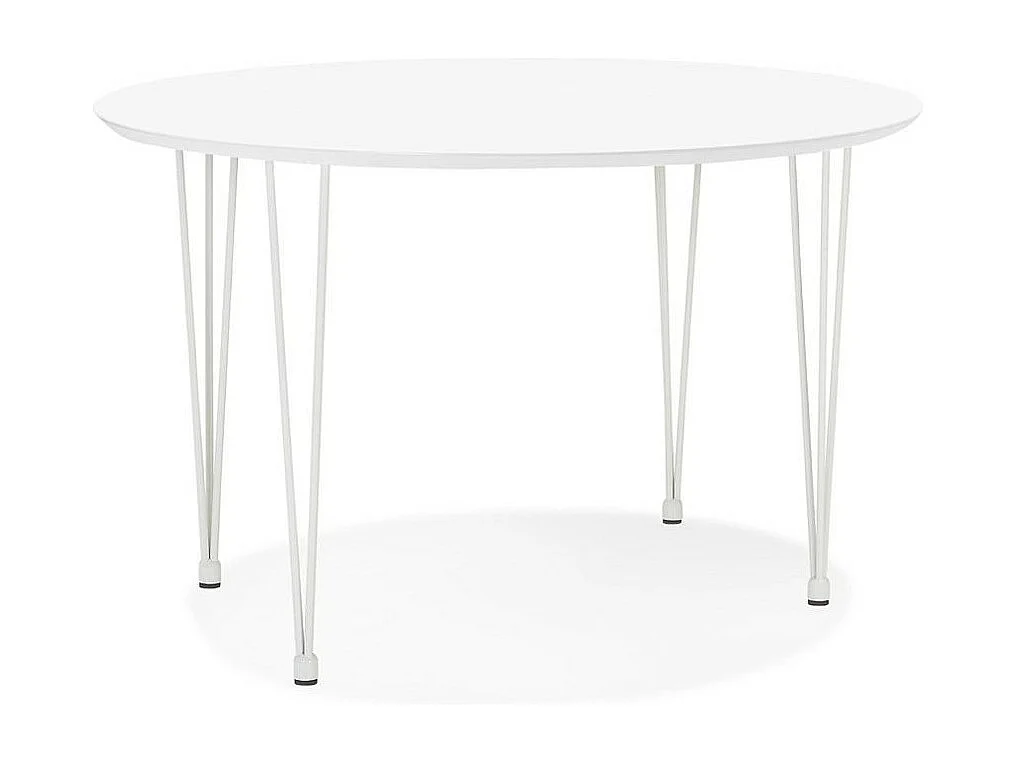 Table de Repas Extensible "Babao" 120-220cm Blanc