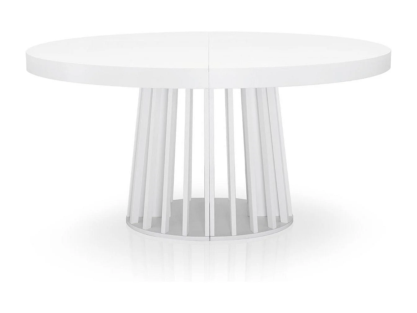 Mesa Ovalada Extensible Eliza Blanca