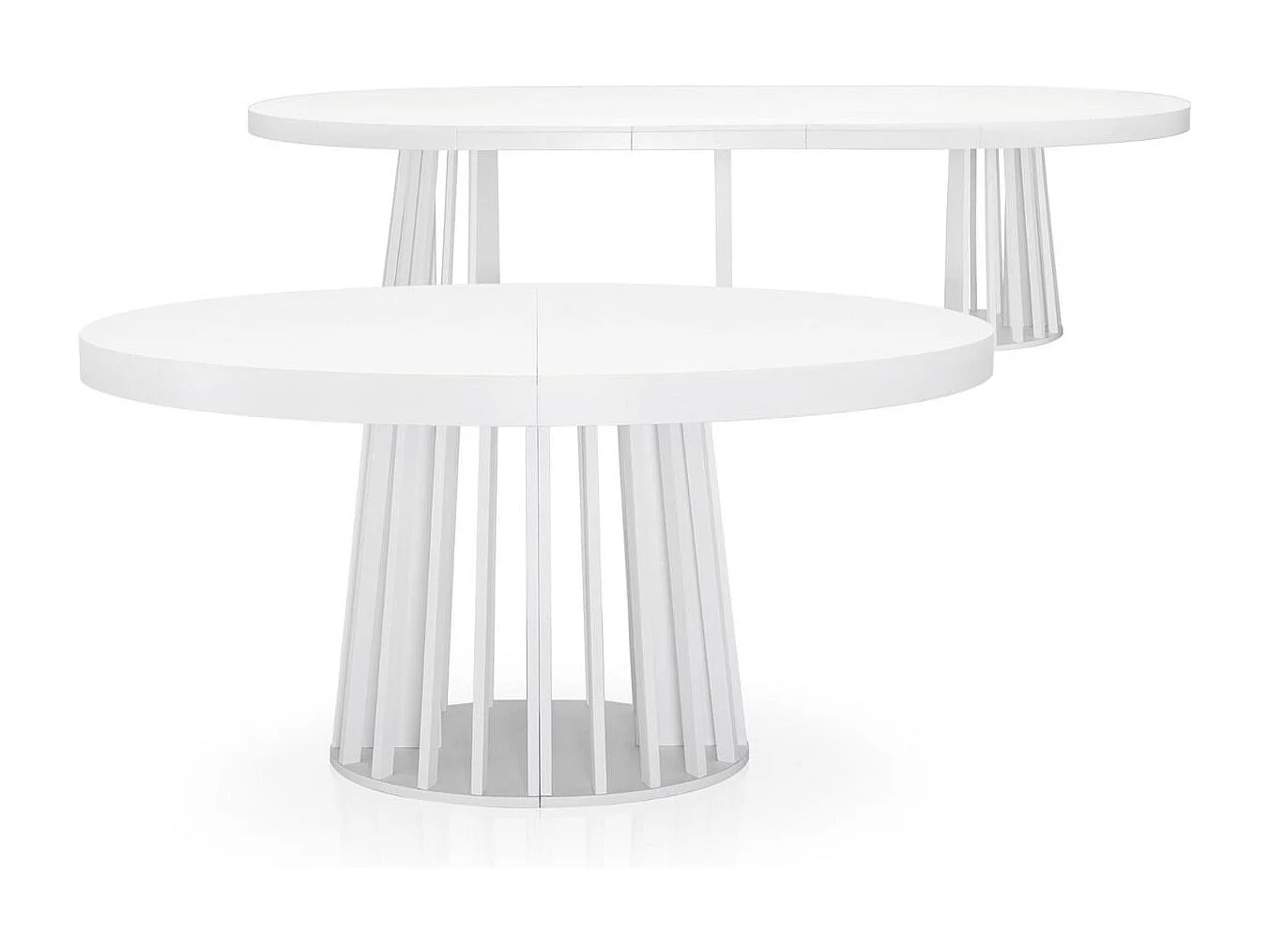 Table ovale extensible Eliza Blanc