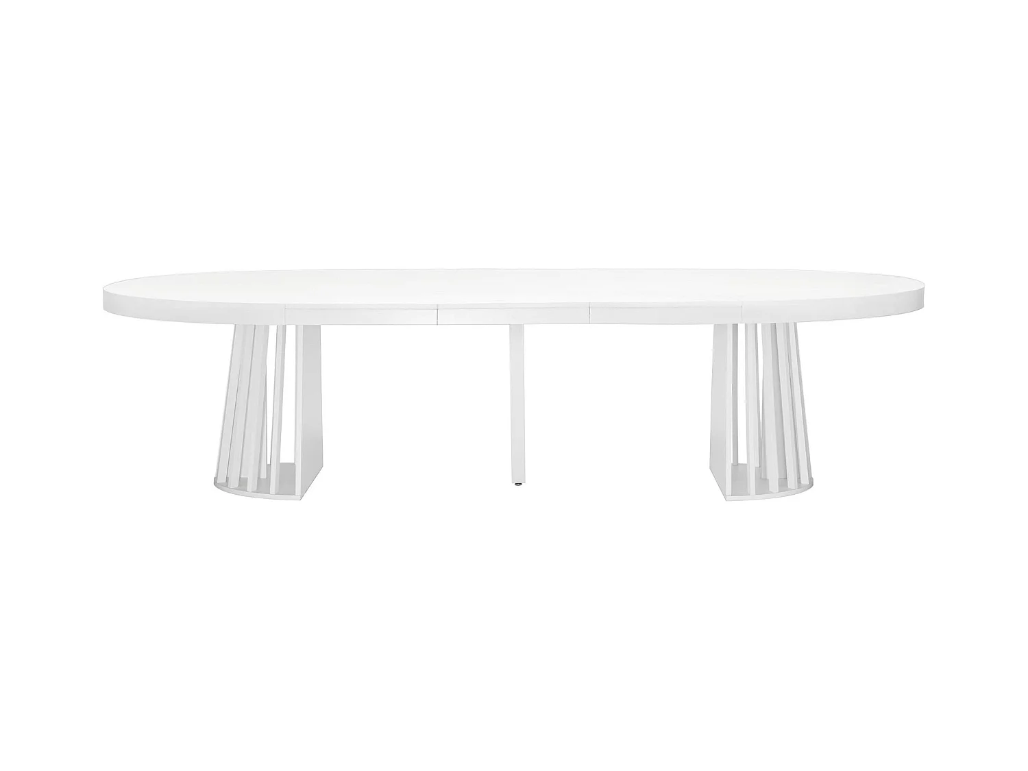 Table ovale extensible Eliza Blanc