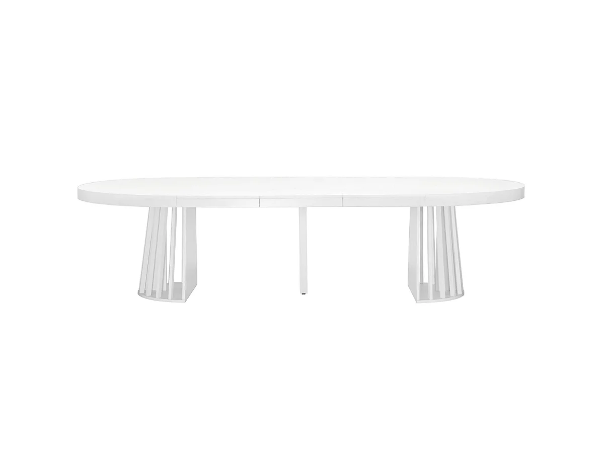 Table ovale extensible Eliza Blanc