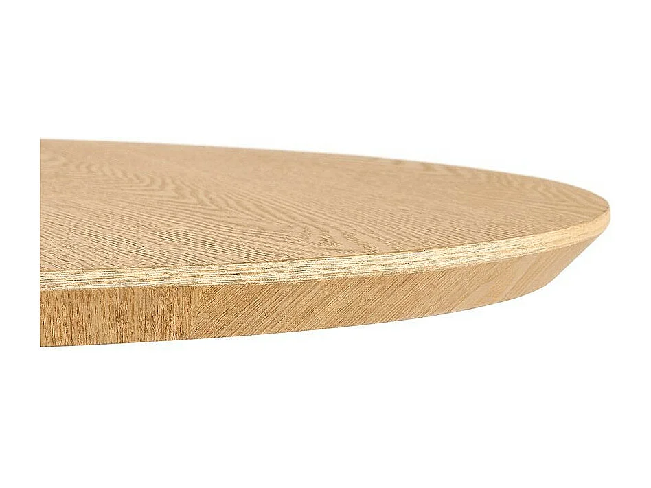 Table de Repas Design "Mivlo" 80cm Naturel & Noir