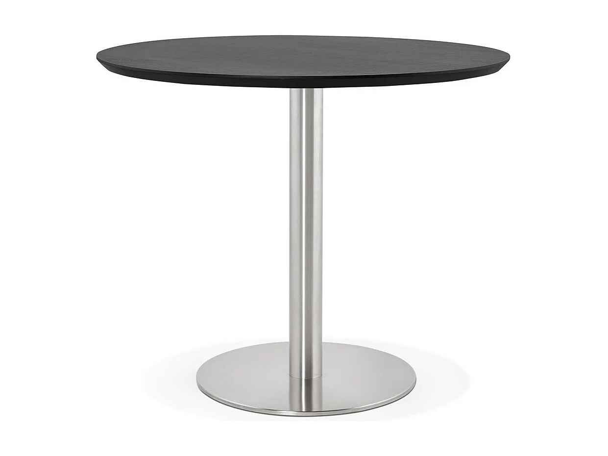 Table de Repas Design "Kansas" 90cm Noir