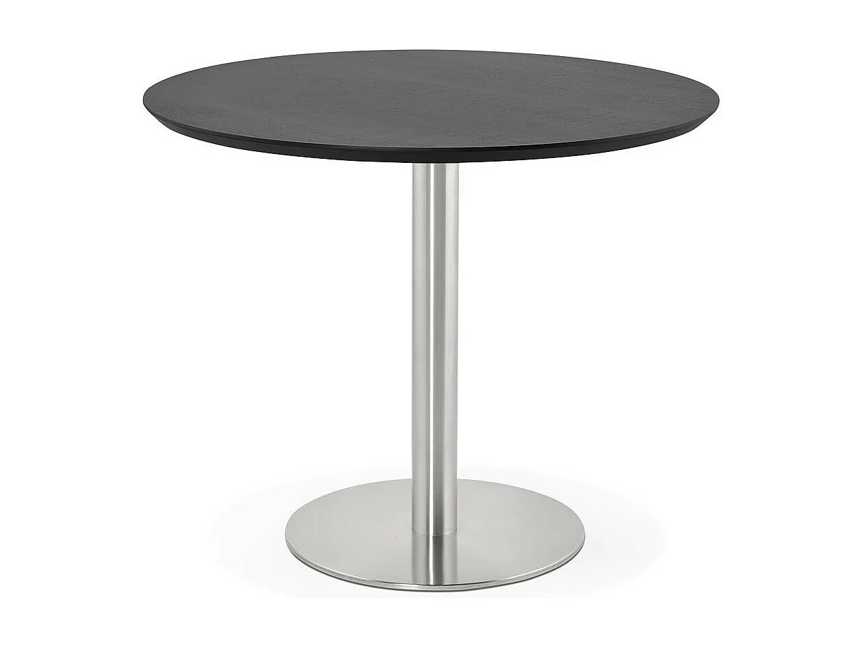Table de Repas Design "Kansas" 90cm Noir