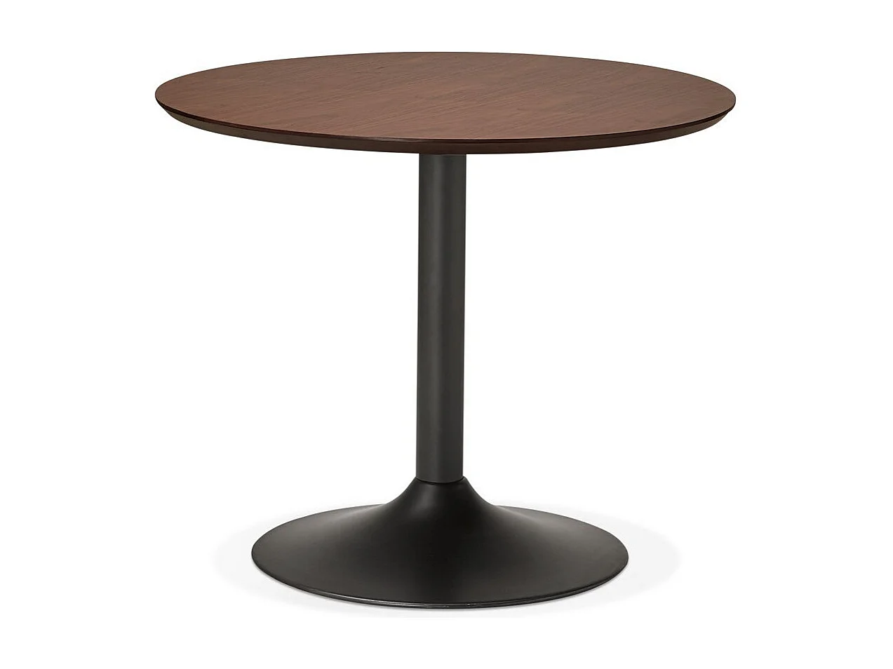 Table de Repas Design "Mescla" 90cm Noyer