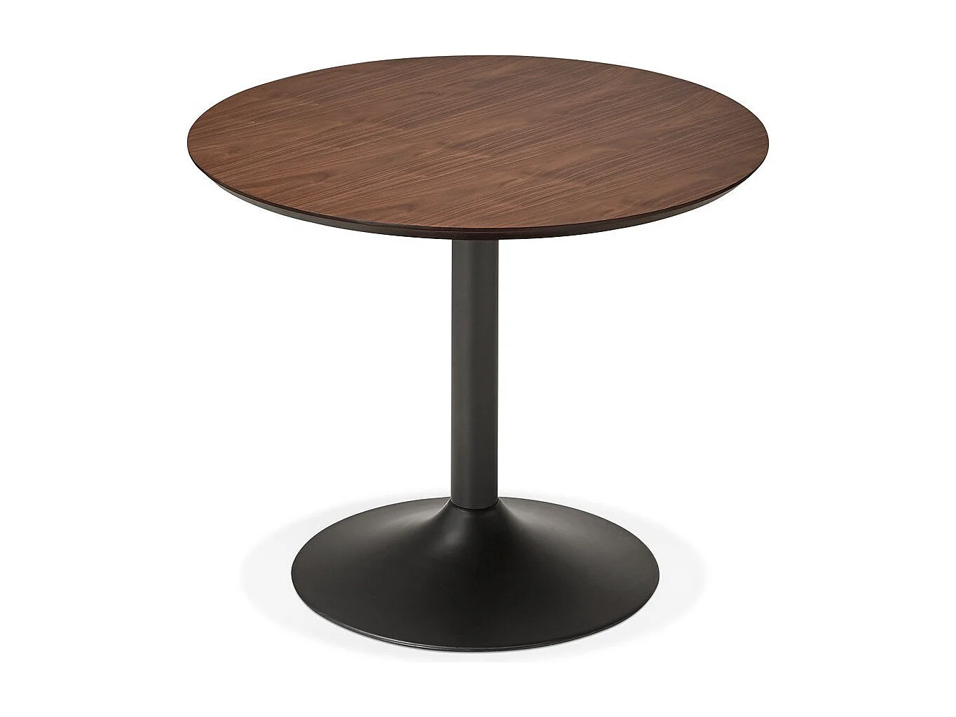 Table de Repas Design "Mescla" 90cm Noyer