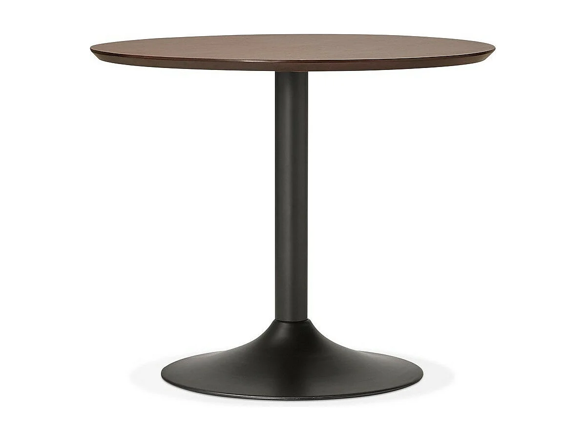 Table de Repas Design "Mescla" 90cm Noyer