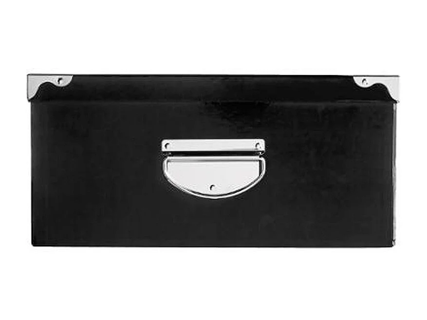 Set de 6 Boîtes de Rangement "Uni" 48cm Noir