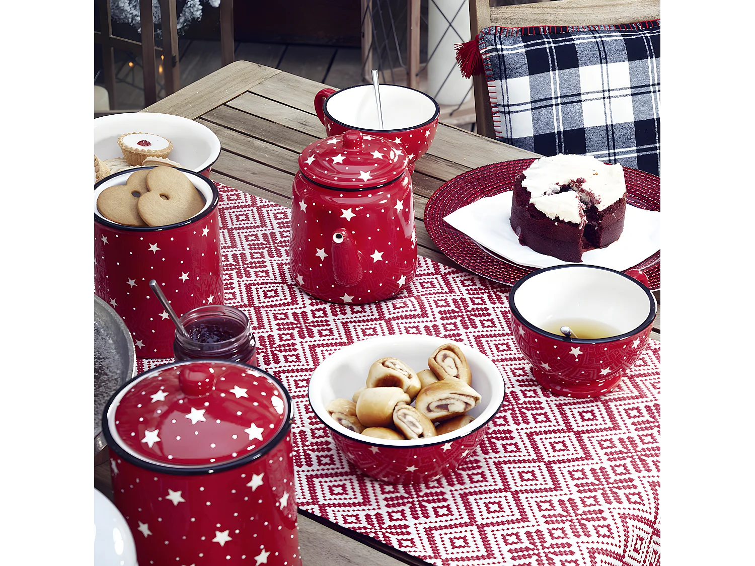 Assiettes Holly - Rouge