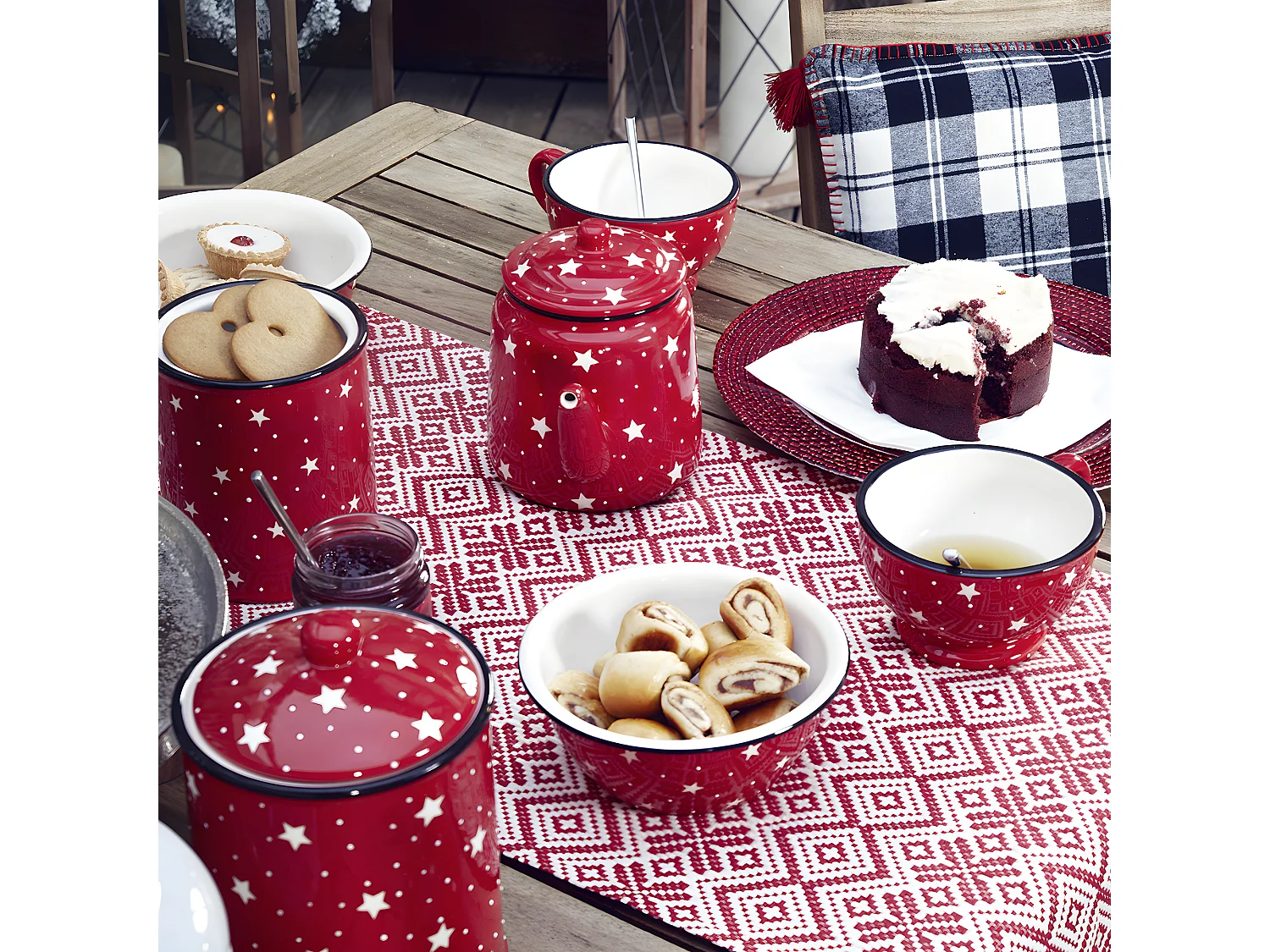 Assiettes Holly - Rouge