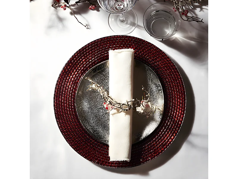 Assiette de Présentation - Rouge