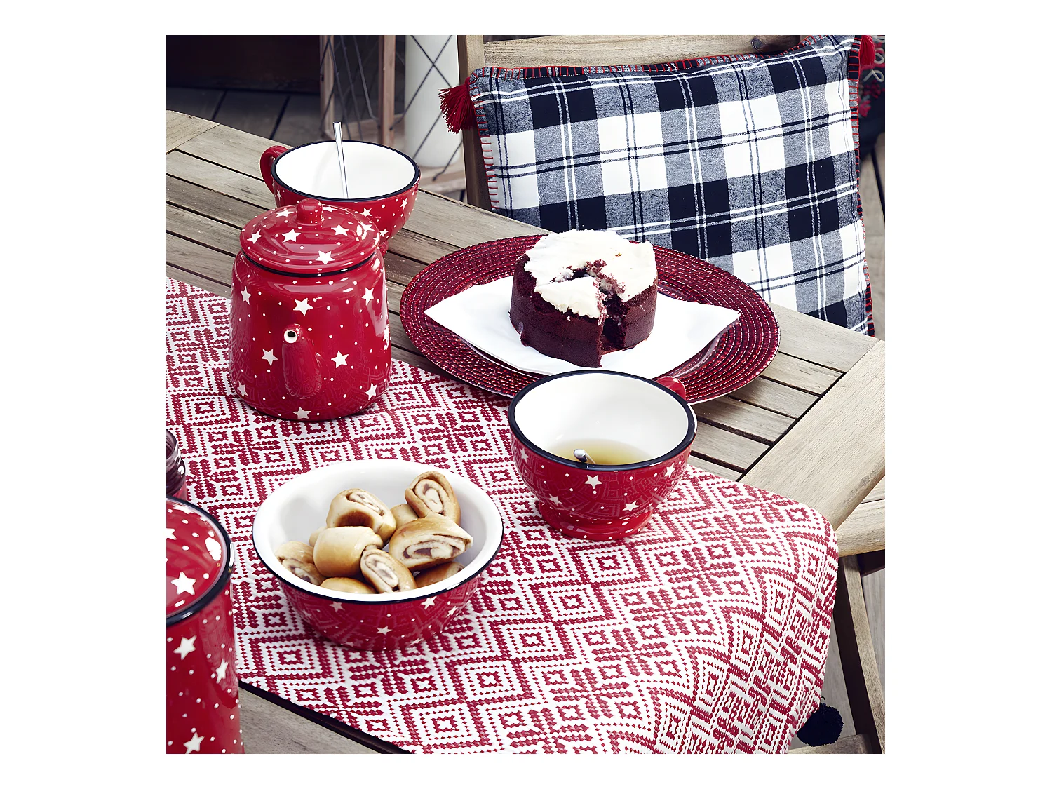 Assiette de Présentation - Rouge