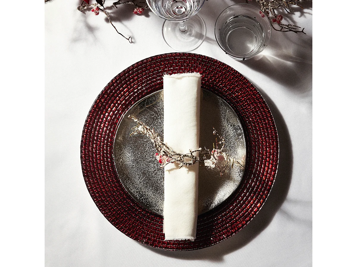 Assiette de Présentation - Rouge