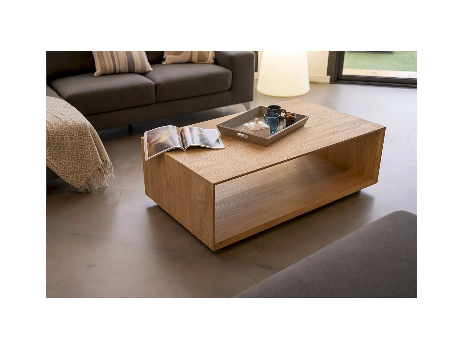 Table basse cute kubico chêne massif