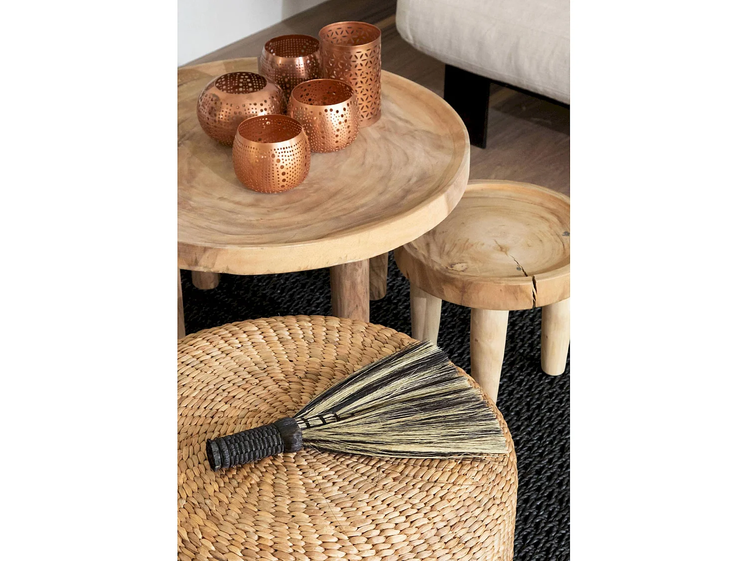 Table basse Munggur en Bois Authentique