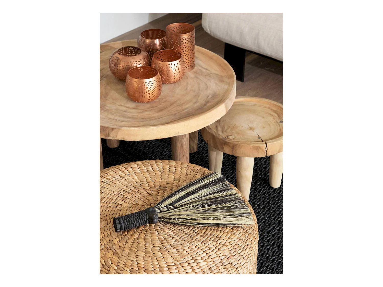 Table basse Munggur en Bois Authentique