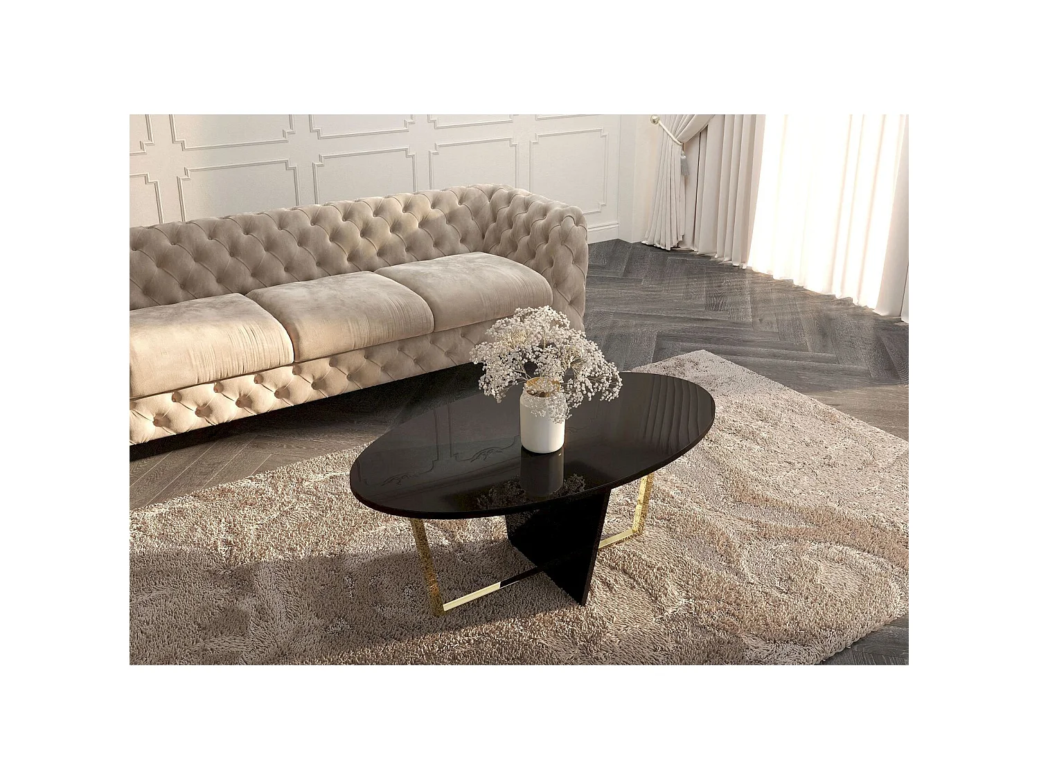 Table basse Rocket 110 x 60 x 45,5 cm Bois