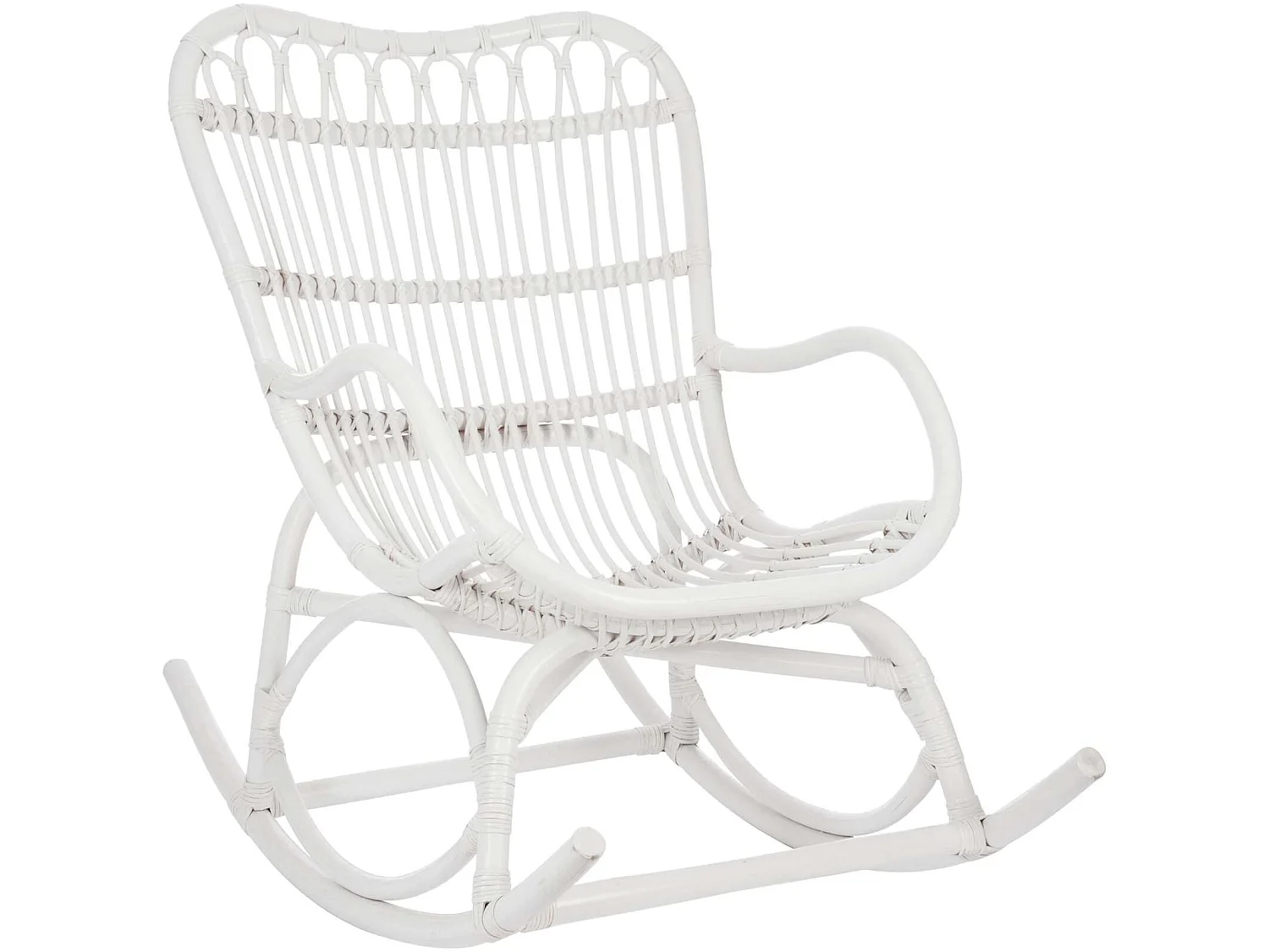 Fauteuil à bascule Manchester en Rotin