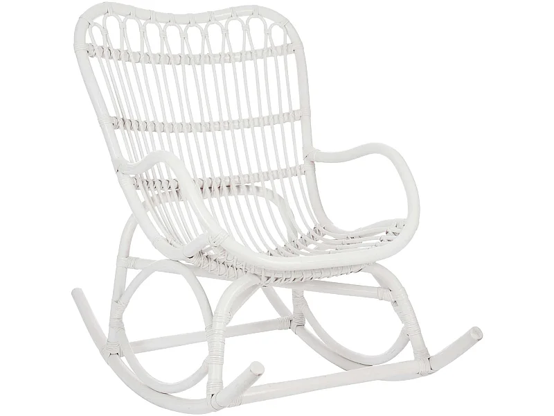 Fauteuil à bascule Manchester en Rotin