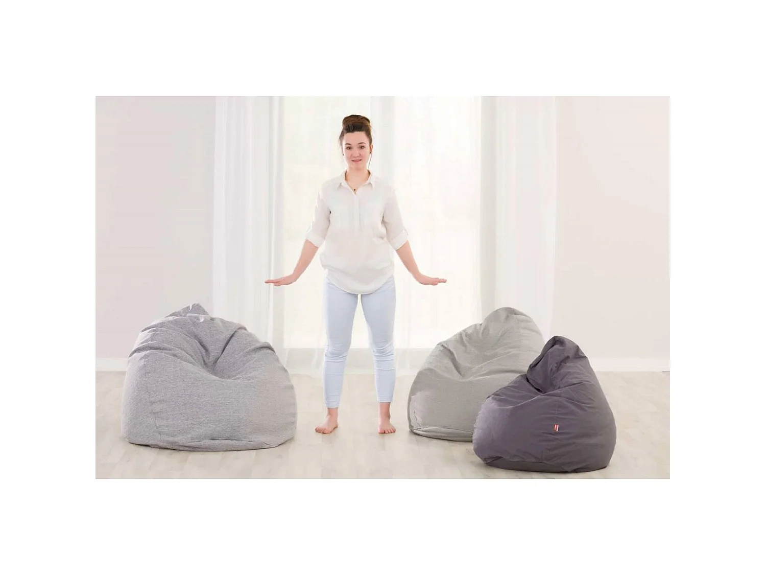 Pouf Sweet Drop Posh Velvet en velours - 80 x 80 x 115 cm