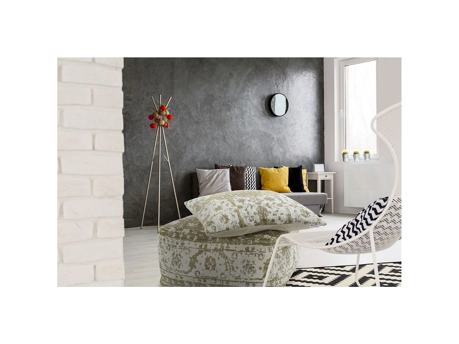 Pouf et coussin paramount - 80 x 80 cm