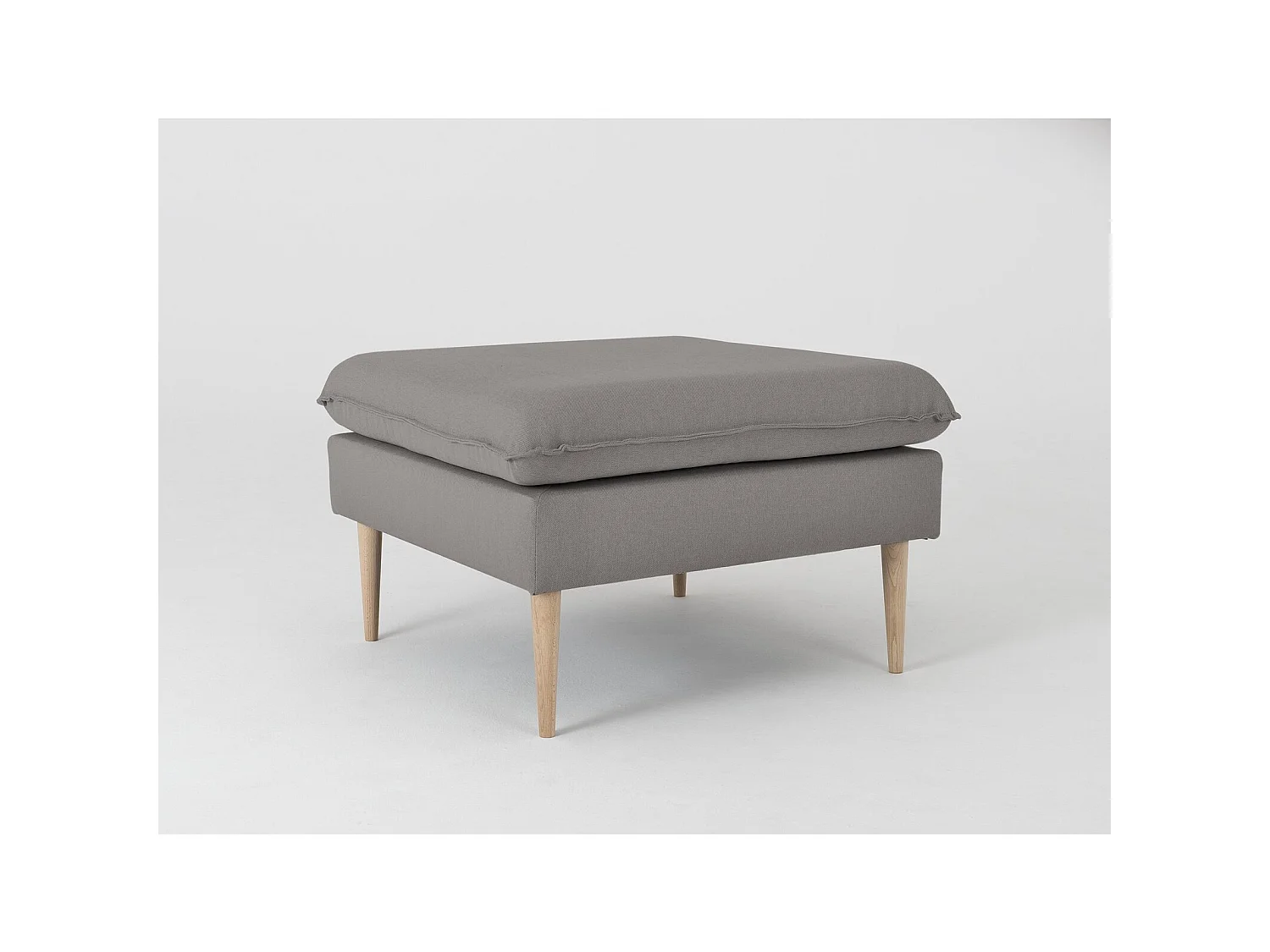 Pouf posh Gris acier