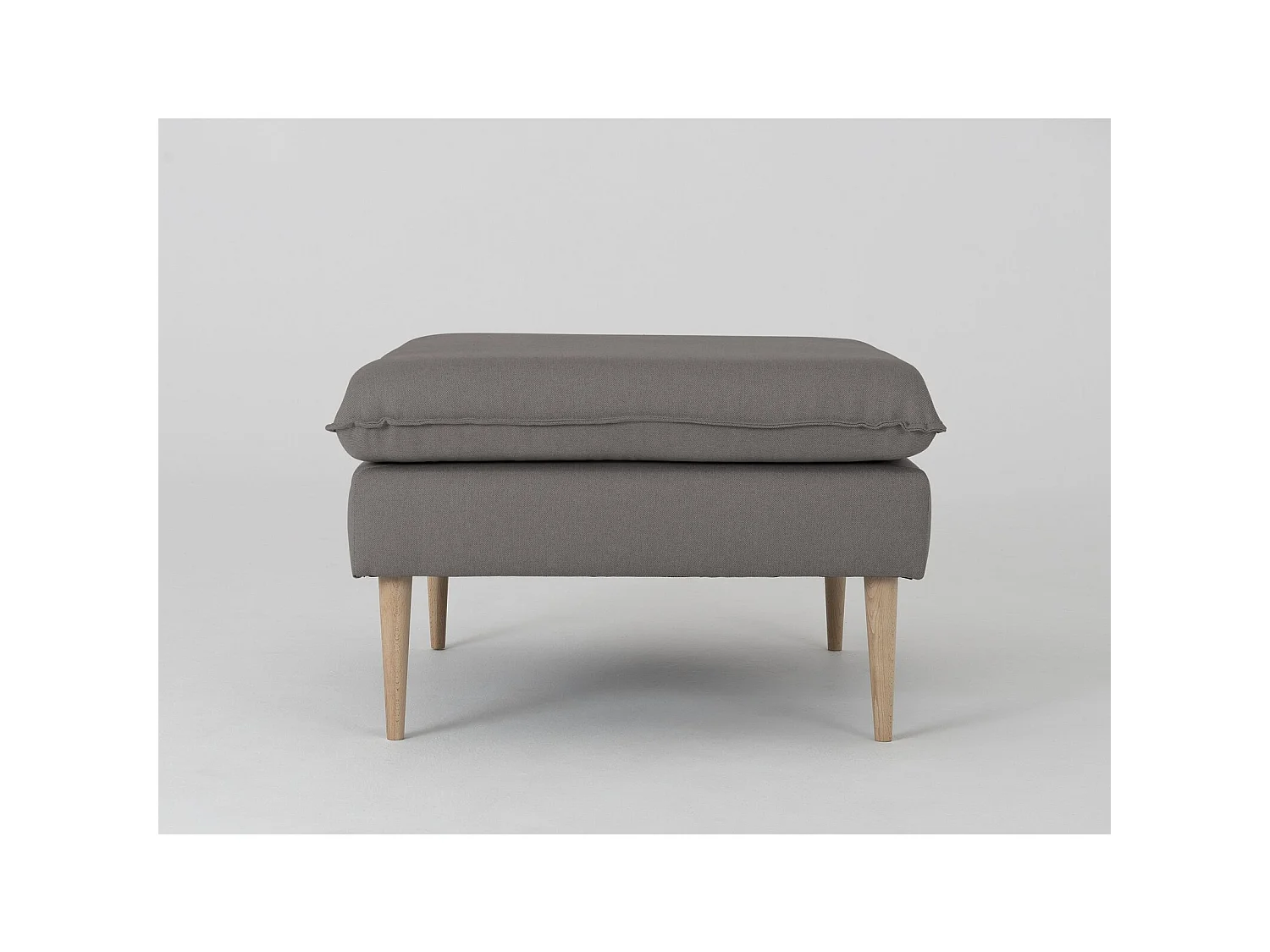 Pouf posh Gris acier