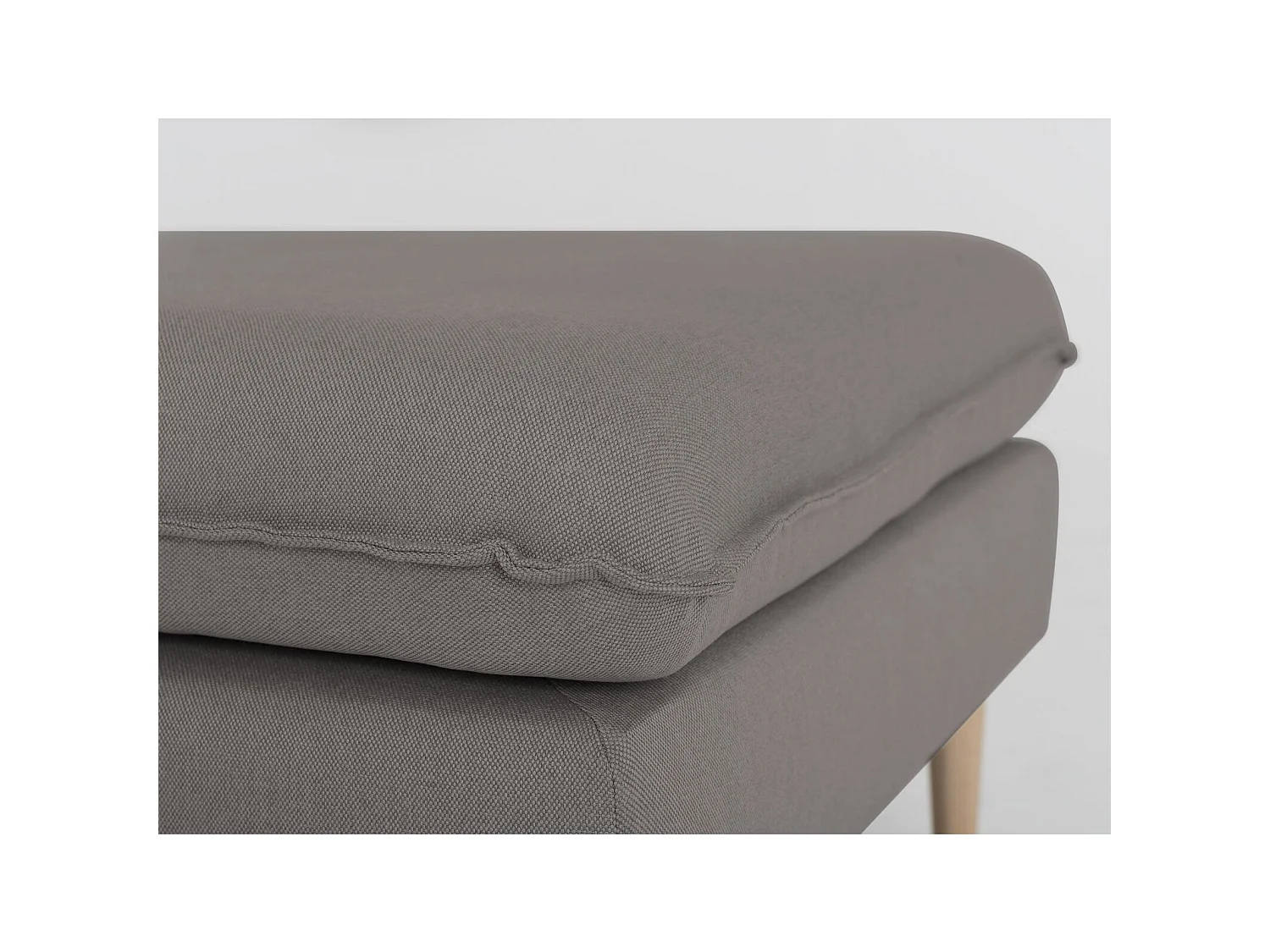 Pouf posh Gris acier