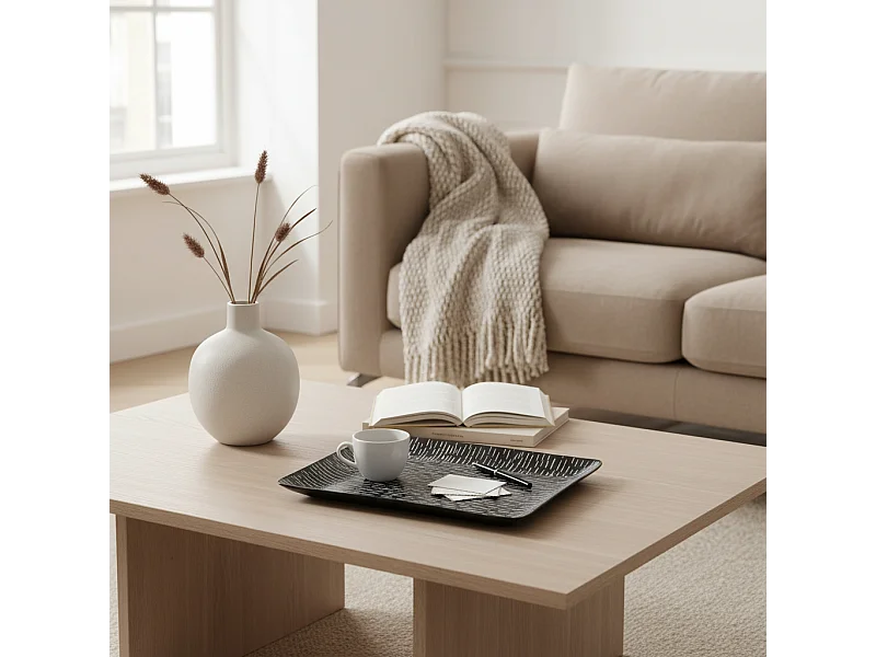 Plateau décoratif Code - Noir