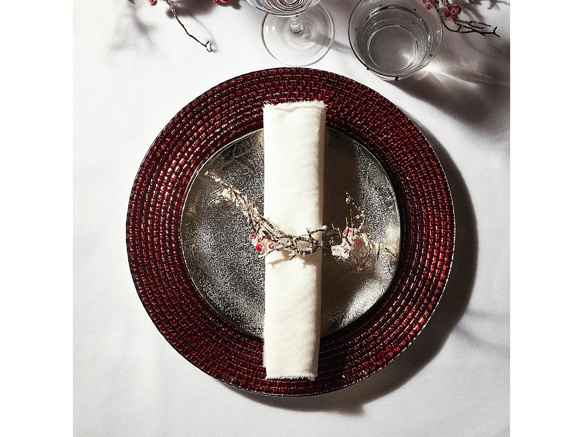 Plateau décoratif - Argenté