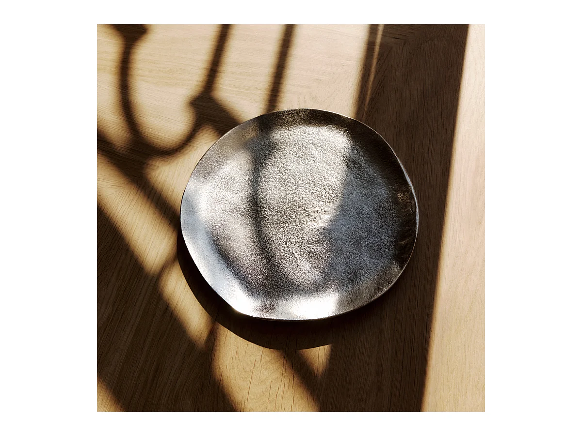 Plateau décoratif - Argenté