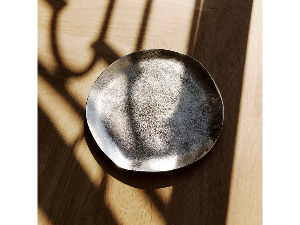 Plateau décoratif - Argenté