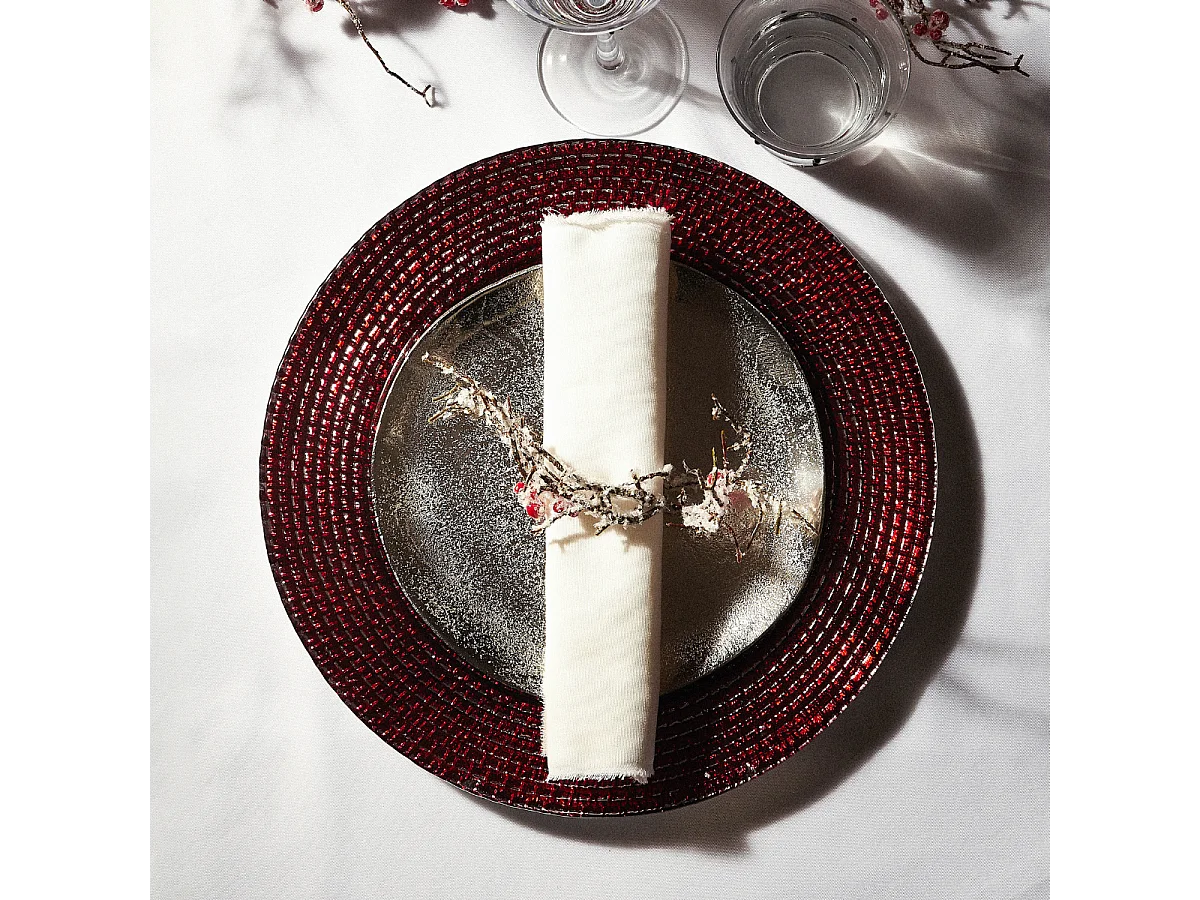 Plateau décoratif - Argenté