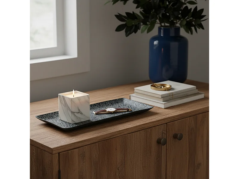 Plateau décoratif Code - Noir