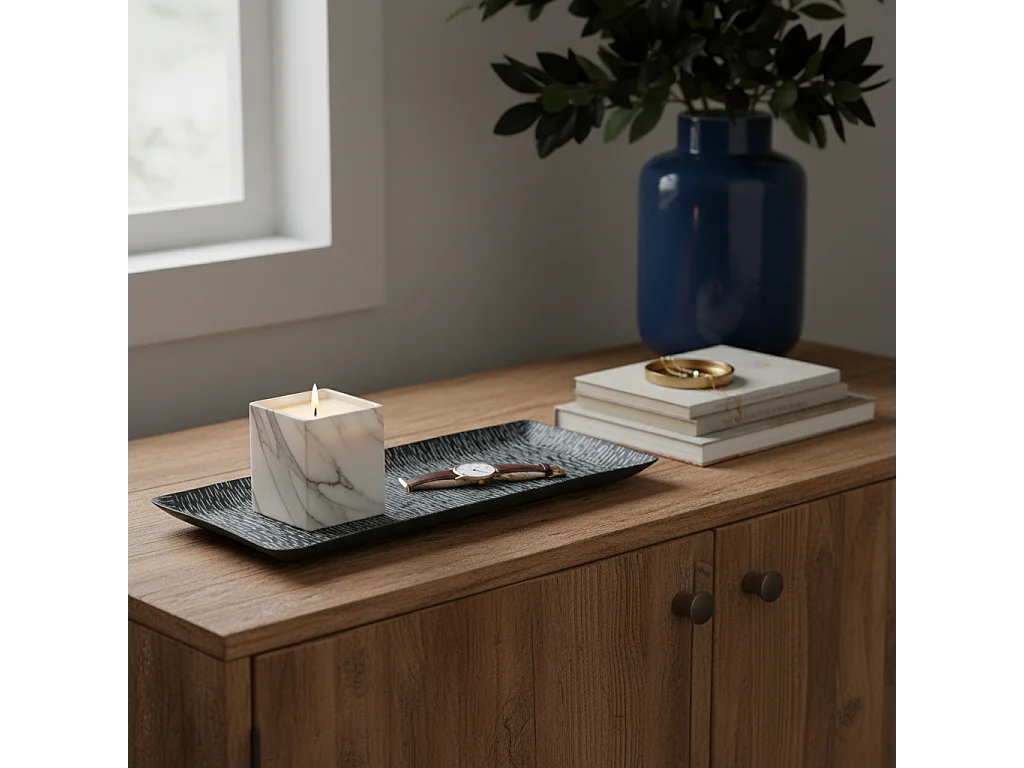 Plateau décoratif Code - Noir